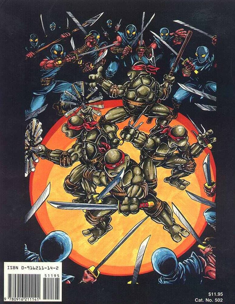 The back cover of TMNT and Other Strangeness