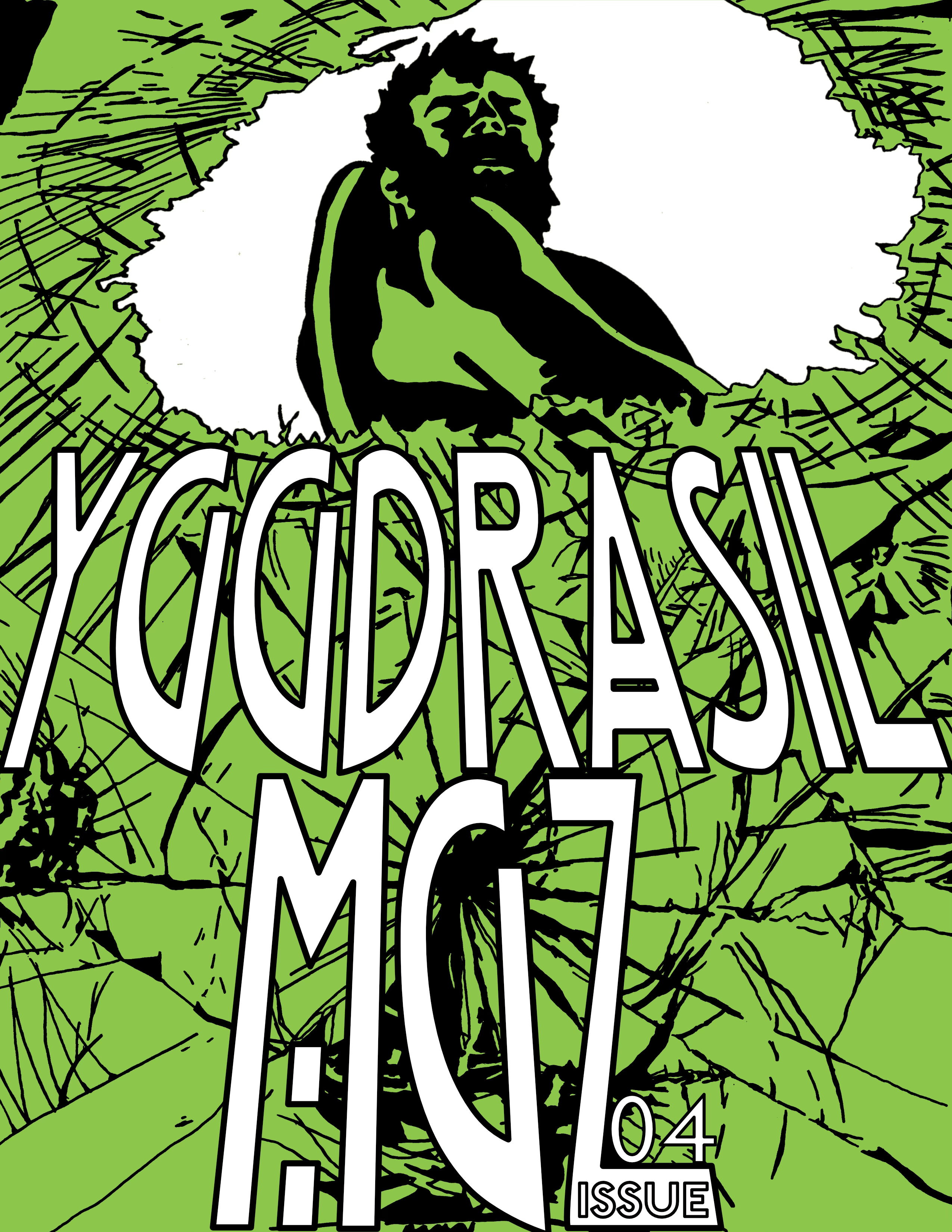 Work in progress cover of Yggdrasil MGZ issue 4 designed, written, and illustrated by Keith Senkowski.