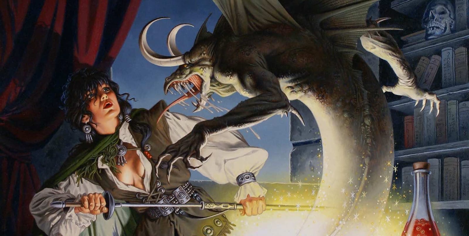 Forbidden Lore painting by Clyde Caldwell